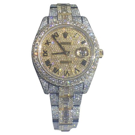 best replica iced out watches|iced out rolex bezel.